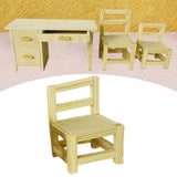 Maxbell Dollhouse Furniture Miniature  for 1: 12 Dollhouse Decor 4x6cm Chair