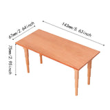 Maxbell Dollhouse Wooden Table Dioramas 1:12 Doll House Table Model for DIY Projects
