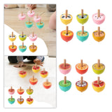 Maxbell 6x Wood Gyroscope Toys Classroom Prizes Educational Toys for Girls Boys Kids Animal