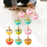 Maxbell 6x Wood Gyroscope Toys Classroom Prizes Educational Toys for Girls Boys Kids Animal