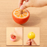 Maxbell 6x Wood Gyroscope Toys Classroom Prizes Educational Toys for Girls Boys Kids Fruit