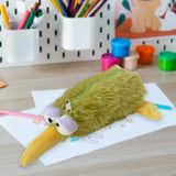 Maxbell Plush Pencil Case Zipper Closure Creative Pencil Bag for Kids