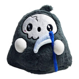 Maxbell Spooky Glowing Halloween Stuffed Animal Toy Cute Lightweight Festive Cushion Grim Reaper