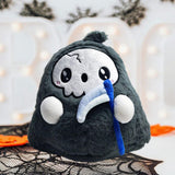 Maxbell Spooky Glowing Halloween Stuffed Animal Toy Cute Lightweight Festive Cushion Grim Reaper