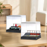 Maxbell 1/64 Scale Model Car Display Case DIY Car Parking Scene for Sports Car Decor