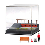 Maxbell 1/64 Scale Car Model Display Case DIY for Toy Cars Action Figures Decoration