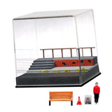 Maxbell 1/64 Scale Car Model Display Case DIY for Toy Cars Action Figures Decoration