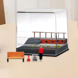 Maxbell 1/64 Scale Car Model Display Case DIY for Toy Cars Action Figures Decoration