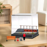 Maxbell 1/64 Scale Car Model Display Case DIY for Toy Cars Action Figures Decoration