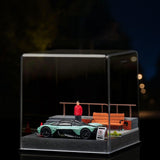Maxbell 1/64 Scale Car Model Display Case DIY for Toy Cars Action Figures Decoration