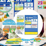 Maxbell Letter Learning Pocket Chart Creative Funny Learning for Children Girls Boys