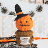 Maxbell Halloween Positive Crochets Doll Ornament for Women Men Lightweight Handmade Pumpkin
