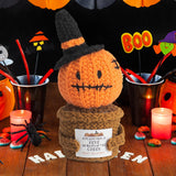 Maxbell Halloween Positive Crochets Doll Ornament for Women Men Lightweight Handmade Pumpkin