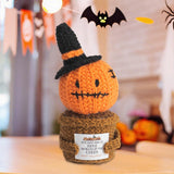 Maxbell Halloween Positive Crochets Doll Ornament for Women Men Lightweight Handmade Pumpkin