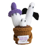 Maxbell Halloween Positive Crochets Doll Ornament for Women Men Lightweight Handmade Ghost Cactus