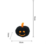 Maxbell Halloween Pumpkin Pillow Cushion Ornaments Cute 3D Plush Toy Halloween Decor Black