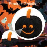 Maxbell Halloween Pumpkin Pillow Cushion Ornaments Cute 3D Plush Toy Halloween Decor Black