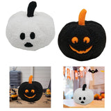 Maxbell Halloween Pumpkin Pillow Cushion Ornaments Cute 3D Plush Toy Halloween Decor Black