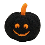 Maxbell Halloween Pumpkin Pillow Cushion Ornaments Cute 3D Plush Toy Halloween Decor Black