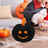 Maxbell Halloween Pumpkin Pillow Cushion Ornaments Cute 3D Plush Toy Halloween Decor Black