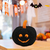 Maxbell Halloween Pumpkin Pillow Cushion Ornaments Cute 3D Plush Toy Halloween Decor Black