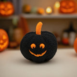 Maxbell Halloween Pumpkin Pillow Cushion Ornaments Cute 3D Plush Toy Halloween Decor Black