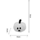 Maxbell Halloween Pumpkin Pillow Cushion Ornaments Cute 3D Plush Toy Halloween Decor White
