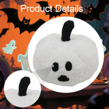 Maxbell Halloween Pumpkin Pillow Cushion Ornaments Cute 3D Plush Toy Halloween Decor White