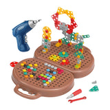 Maxbell Play Toolbox Pretend DIY Creativity Tool Box for Toddlers Ages 3+ Boys Girls Bear
