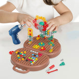 Maxbell Play Toolbox Pretend DIY Creativity Tool Box for Toddlers Ages 3+ Boys Girls Bear