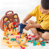 Maxbell Play Toolbox Pretend DIY Creativity Tool Box for Toddlers Ages 3+ Boys Girls Dog