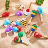 Maxbell 12x Mini Wooden Maracas Early Educational Toys for Carnival Live Performance