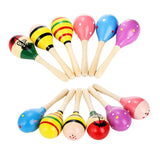 Maxbell 12x Mini Wooden Maracas Early Educational Toys for Carnival Live Performance