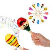 Maxbell 12x Mini Wooden Maracas Early Educational Toys for Carnival Live Performance