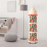 Maxbell Stuffed Animal Storage Tube Zoo Toy Holder Dustproof Box Plush Toy Organizer 127cmx30cm