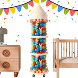 Maxbell Stuffed Animal Storage Tube Zoo Toy Holder Dustproof Box Plush Toy Organizer 127cmx30cm