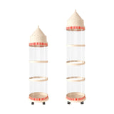 Maxbell Stuffed Animal Storage Tube Zoo Toy Holder Dustproof Box Plush Toy Organizer 127cmx30cm