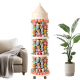 Maxbell Stuffed Animal Storage Tube Zoo Toy Holder Dustproof Box Plush Toy Organizer 127cmx30cm