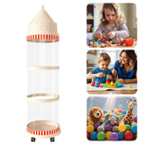 Maxbell Stuffed Animal Storage Tube Zoo Toy Holder Dustproof Box Plush Toy Organizer 127cmx30cm