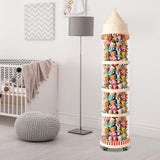 Maxbell Stuffed Animal Storage Tube Zoo Toy Holder Dustproof Box Plush Toy Organizer 159cmx30cm