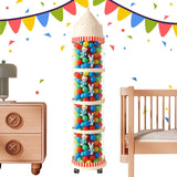 Maxbell Stuffed Animal Storage Tube Zoo Toy Holder Dustproof Box Plush Toy Organizer 159cmx30cm