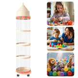 Maxbell Stuffed Animal Storage Tube Zoo Toy Holder Dustproof Box Plush Toy Organizer 159cmx30cm