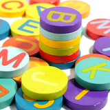 Maxbell Wooden Alphabet Learning Toy for Creativity Hand Eye Coordination Fine Motor