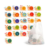 Maxbell Wooden Alphabet Learning Toy for Creativity Hand Eye Coordination Fine Motor