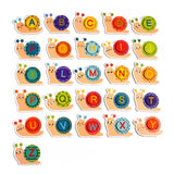 Maxbell Wooden Alphabet Learning Toy for Creativity Hand Eye Coordination Fine Motor