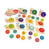 Maxbell Wooden Alphabet Learning Toy for Creativity Hand Eye Coordination Fine Motor