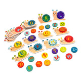 Maxbell Wooden Alphabet Learning Toy for Creativity Hand Eye Coordination Fine Motor