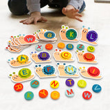 Maxbell Wooden Alphabet Learning Toy for Creativity Hand Eye Coordination Fine Motor