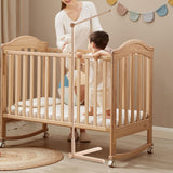 Maxbell Baby Mobile Crib Holder Wood Holder Arm Adjustable Height Bedroom Crib Stand