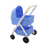 Maxbell 1:12 Miniature Tiny Baby Stroller Dolls Crib Accessory Scene Decor Ornaments